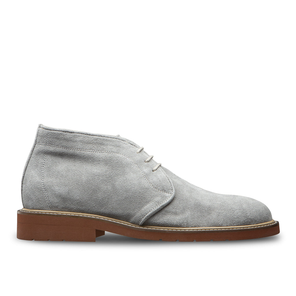 Desert Boots pour homme veau velours gris bleu