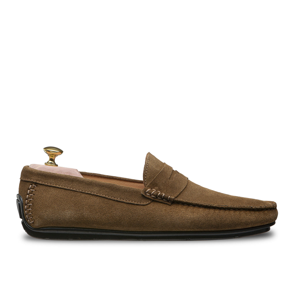 Mocassin driver camel d'été pour homme